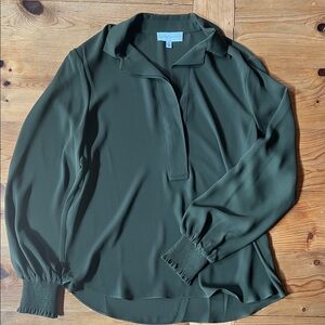 Gibson Latimer Deep Green Blouse